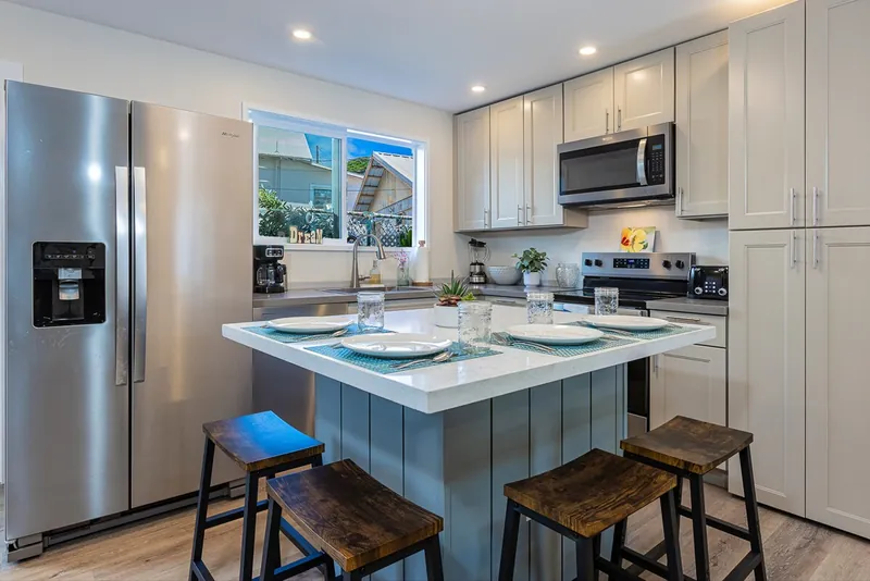 Tons of Cabinets Filled with Cooking & Dining Needs — Authentic 3BR Duplex, Wailuku