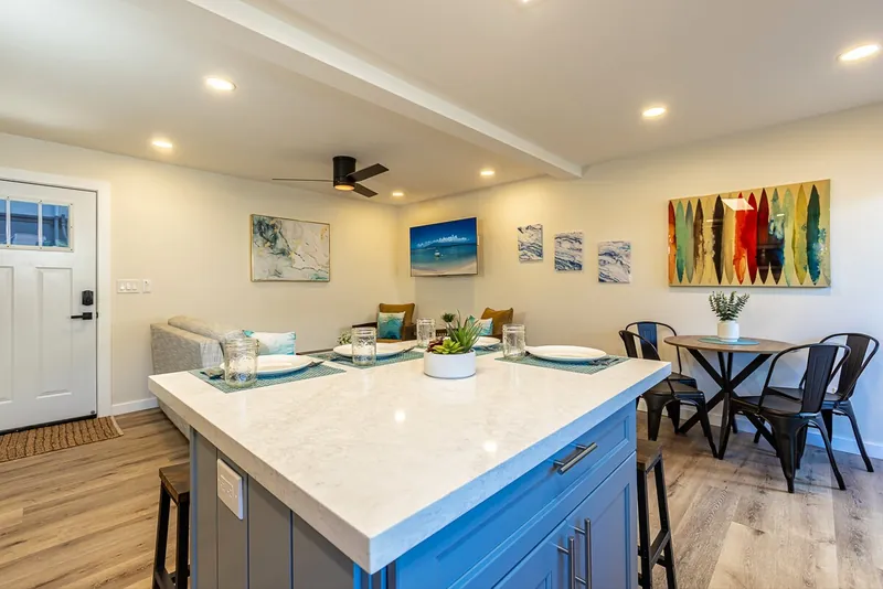 Easy to Clean Stone Counters — Authentic 3BR Duplex, Wailuku