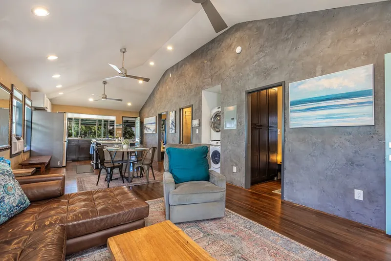 Large Open Living Area — Historic 2BR Condo, Wailuku