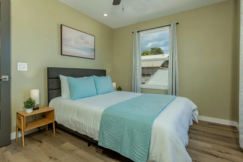All Rooms Have Crisp White Linens — Modern 3BR Home, Wailuku